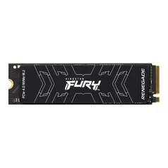 SSD 1 TB Kingston Fury Renegade, M.2 2280 PCIe, NVMe, Leitura: 7300MB/s e Gravação: 6000MB/s, Preto 