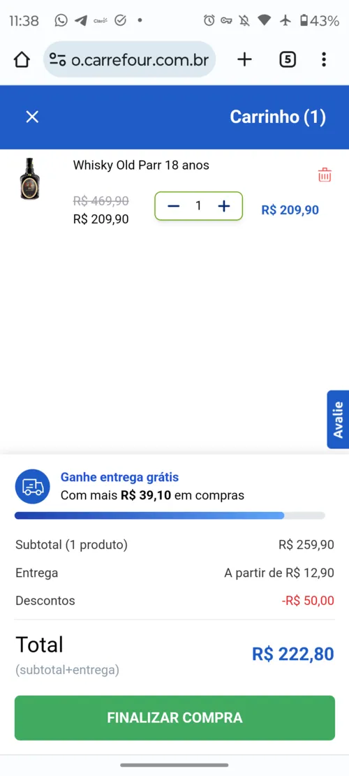 Imagem na descrição da promoção