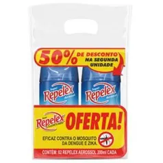 Leve Mais Pague Menos: 2 Repelentes Relex Family Care Aerosol 200ml - Eficiente Contra Mosquito da Dengue, Zica Vírus e Chikungunya R$ 13,41