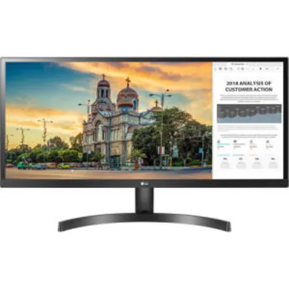 [R$756 AME] Monitor Led 29" LG Ultrawide IPS Full HD 29WK500 | R$945