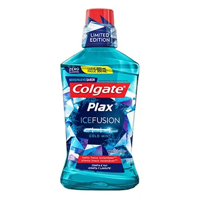 Enxaguante Bucal Colgate Plax Ice Fusion Cold Mint 500 mL