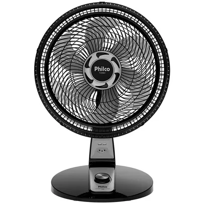 Ventilador De Mesa Turbo Connect Pvt400P 47Cm 6 Pás 3 Velocidades 2 Entradas Usb Philco Preto 220V