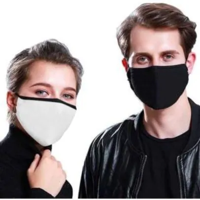 Kit com 09 Máscaras de Tecido Anti-Vírus Melhor Proteção Unissex Reutilizável R$10