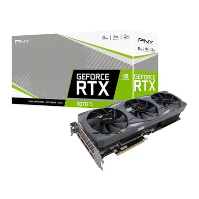 PLACA DE VIDEO RTX 3070 TI, PNY GEFORCE, 8GB, GDDR6X, 256-BIT, VCG3071T8TFMPB