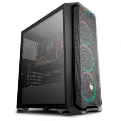 COMPUTADOR PICHAU GAMER, RYZEN 5 3600, RADEON RX 5700 XT 8GB, 8GB DDR4, HD 1TB, 600W, GADIT X RGB - R$5721