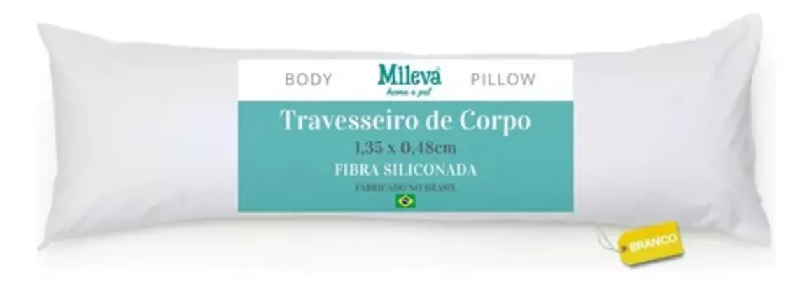 Travesseiro De Corpo Gigante 100% Fibra Siliconada - Gestante - Xuxão Grávida - Quiroplaxia - Super Macio - Alivia Dor na Coluna