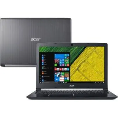 [APP] Notebook A515-51G-71CN Core I7 8GB (Geforce 940MX) 2TB 15,6" Acer | R$2.778