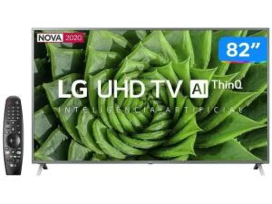 Smart TV UHD 4K LED 82” LG 82UN8000PSB Wi-Fi - Bluetooth HDR 4 HDMI 3 USB | R$9849