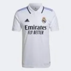 (CC CLIENTE OURO) Camisa Real Madrid Home 22/23 s/n Torcedor Adidas Masculina