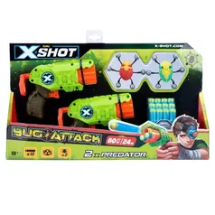 XShot Bug Attack Predator Com 2 Lançadores de Dardos - Candide