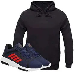 Kit Moletom Masculino Super Macio + Tenis Masculino Esporte | R$ 130