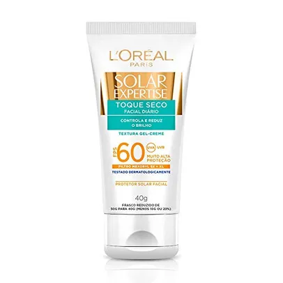 Protetor Solar L'Oréal Paris Solar Expertise Toque Seco FPS 60 40g, L'Oréal Paris