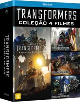 Blu-Ray Transformers - Coleção 4 Filmes - 4 Discos - R$ 34