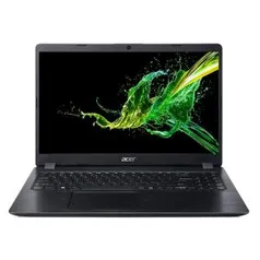 Notebook Acer Aspire 5 A515-52-57FA Intel® Core™ i5-8265U 8ª geração RAM de 4GB HD de 1TB Tela de 15.6” HD Windows 10 Pro