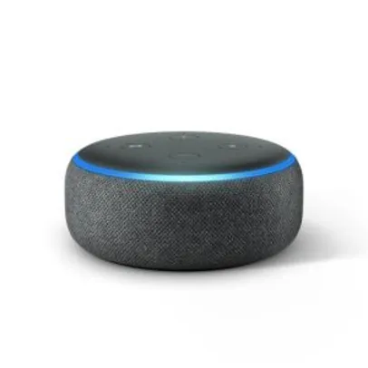 Echo Dot Amazon Smart Speaker Preto Alexa 3a Geração em Português | R$ 236