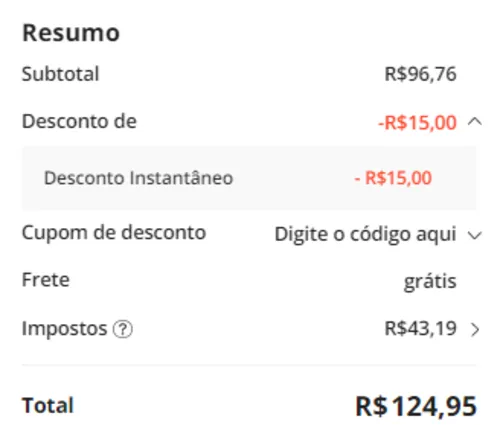 Imagem na descrição da promoção