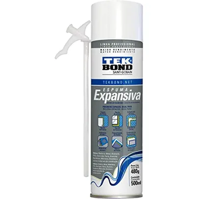 Espuma Expansiva de PU Tekbond uso profissional 480g/500ml