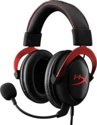 Headset Gamer Hyperx Khx-Hscp-Rd Cloud II Preto/Vermelho - KHX-HSCP-RD - R$ 279