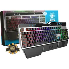 [AME R$79,99] Teclado Mecânico Nemesis Black Series NM-378 (Otemu Blue)