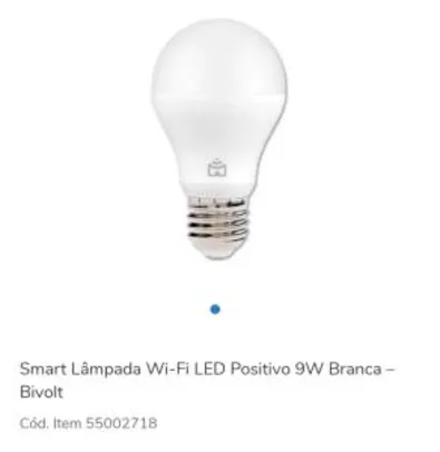 Smart Lampada wifi Positivo 9W - R$85