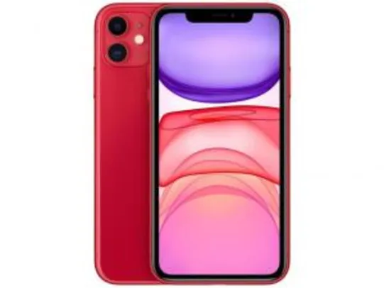 iPhone 11 Apple 64GB Product Red 4G Tela 6,1” R$ 3650