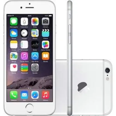 [Shoptime] iPhone 6 64GB Prata iOS 8 4G Wi-Fi Câmera 8MP - Apple R$2.991,65 á vista