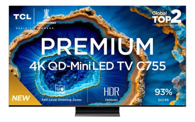 TCL Smart TV Premium 4k QD Mini Led 75C755 Google Tv Dolby Chumbo