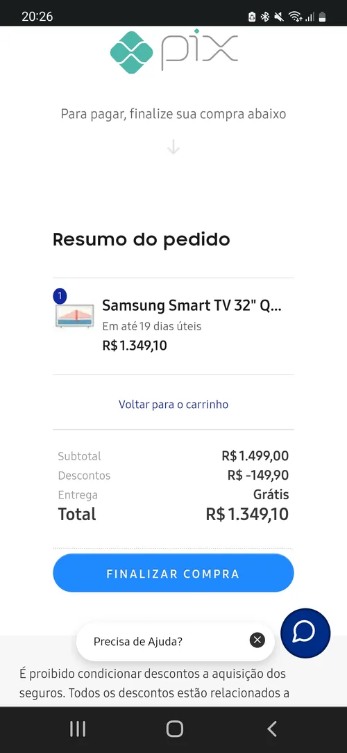 Imagem na descrição da promoção