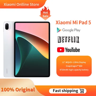 Tablet xiaomi pad 5 256gb snapdragon 860 Versão global 