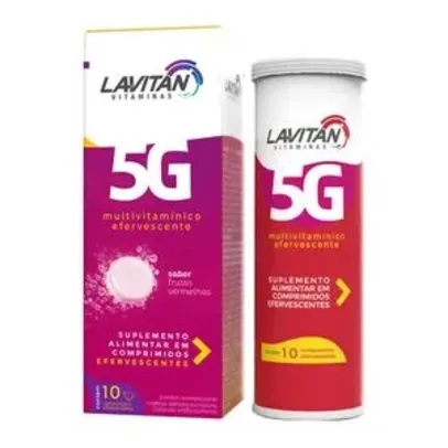 Lavitan 5g Sabor Frutas Vermelhas com 10 comprimidos efervescentes