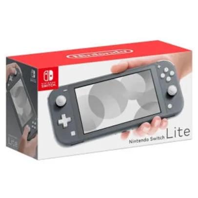 CC SUB + AME | Console Nintendo Switch Lite COR - CINZA | R$1580