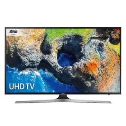 Smart TV LED 75" Ultra HD 4K Samsung 75MU6100 3 HDMI 2 USB Wi-Fi 120Hz