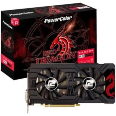 Placa de Vídeo PowerColor Red Dragon AMD Radeon RX 570 4GB, GDDR5 - AXRX 570 4GBD5-3DHDV2/OC R$499