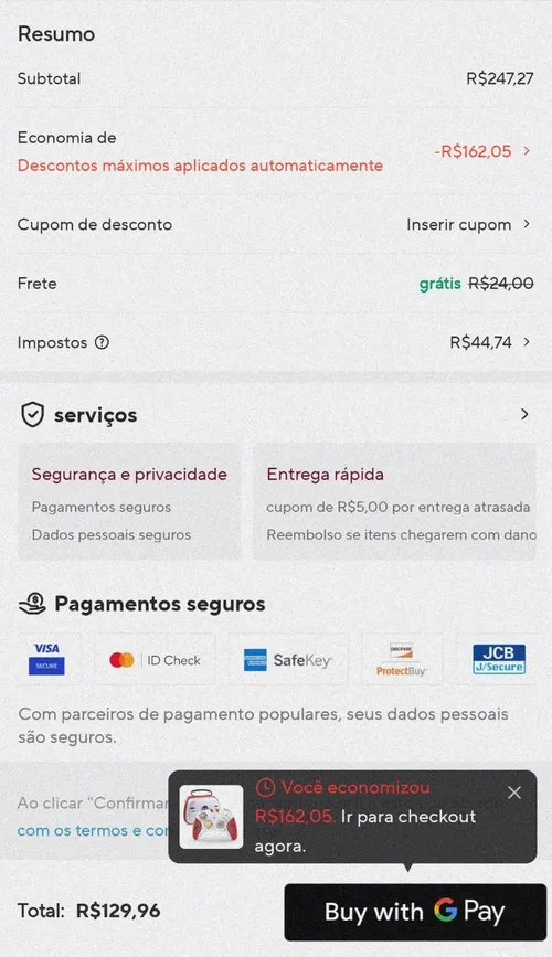 Imagem na descrição da promoção