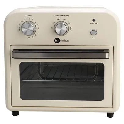 [Ame SC 72] Forno e Fritadeira sem Óleo Fun Kitchen 10L Creme - 127v