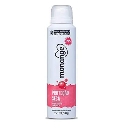 [REC/Leve 4] Monange Desodorante Aerossol Antitranspirante Feminino Proteção Seca 150Ml