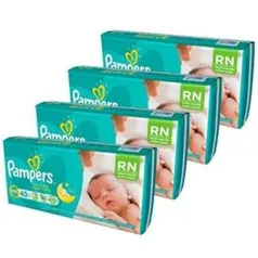 [Kangoolu - Voltou]  Fralda Pampers Total Confort Recém-Nascido 160 unidades - por R$80