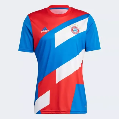 Camisa Bayern de Munique 23/24 s/n° Pré Jogo Oficial Adidas Masculina