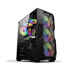 Gabinete Gamer Hayom GB 1710, Lateral Vidro, c/Fans