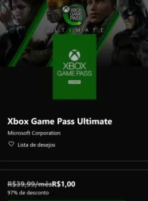 Xbox Game Pass Ultimate | R$1