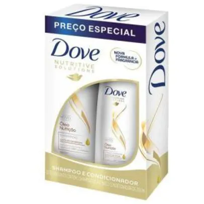 Kit Dove Óleo Nutrição Shampoo 400ml + Condicionador 200ml | R$15