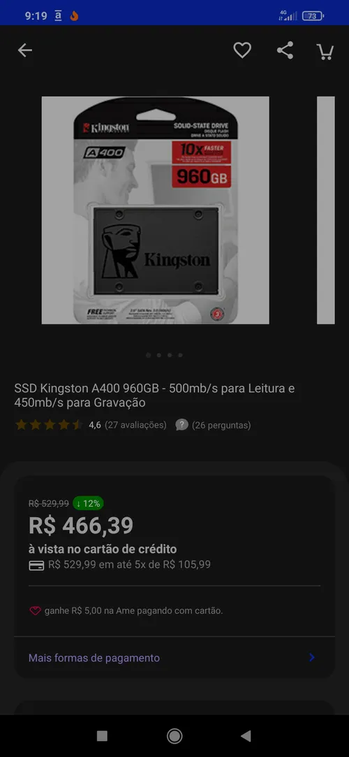 Imagem na descrição da promoção