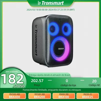 Tronsmart-Altifalante para Karaoke Halo 200 120w Caixa de som