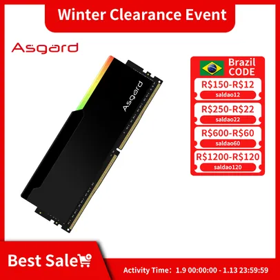 Asgard Bragi V3 DDR4 Memória RAM 8GBx2 3600Mhz CL14