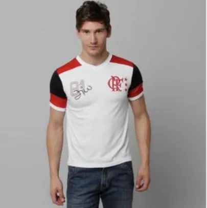 Camiseta Flamengo Retrô - Zico - Braziline | R$70