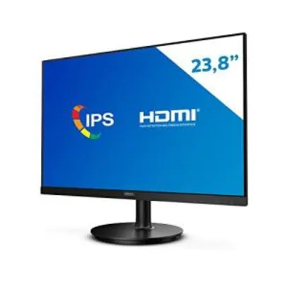 Monitor Philips 23,8" LED IPS 75HZ Full HD Bordas Ultrafinas 242V8A | R$ 699