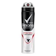 Desodorante aerosol rexona antibacterial invisible masculino 90G