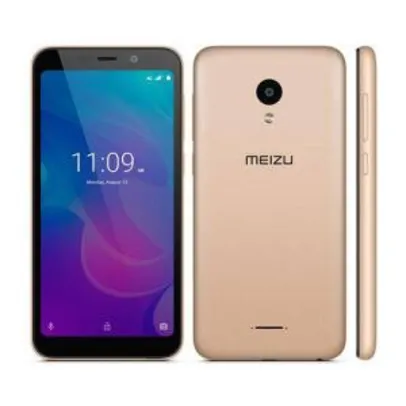 Smartphone Meizu C9 Pro Dourado, Tela 5.45”, 3gb + 32gb, Câmera 13mp/5mp, Dual Sim | R$450