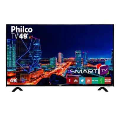 Smart TV LED 49” Philco PTV49F68DSWN UHD 4K - R$1.499