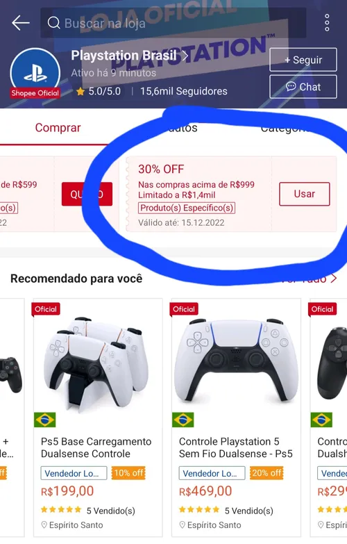 Imagem na descrição da promoção